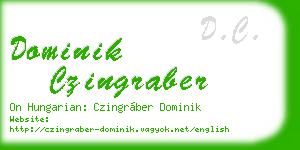 dominik czingraber business card